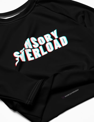 SENSORY OVERLOAD Recycled Long-sleeve Crop Top
