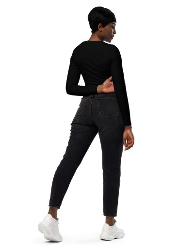 OVERSTIMULATED! Recycled Long-sleeve Crop Top