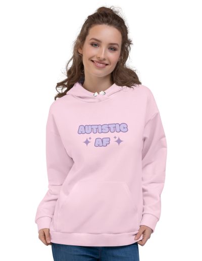 Autistic AF Pink Unisex Hoodie