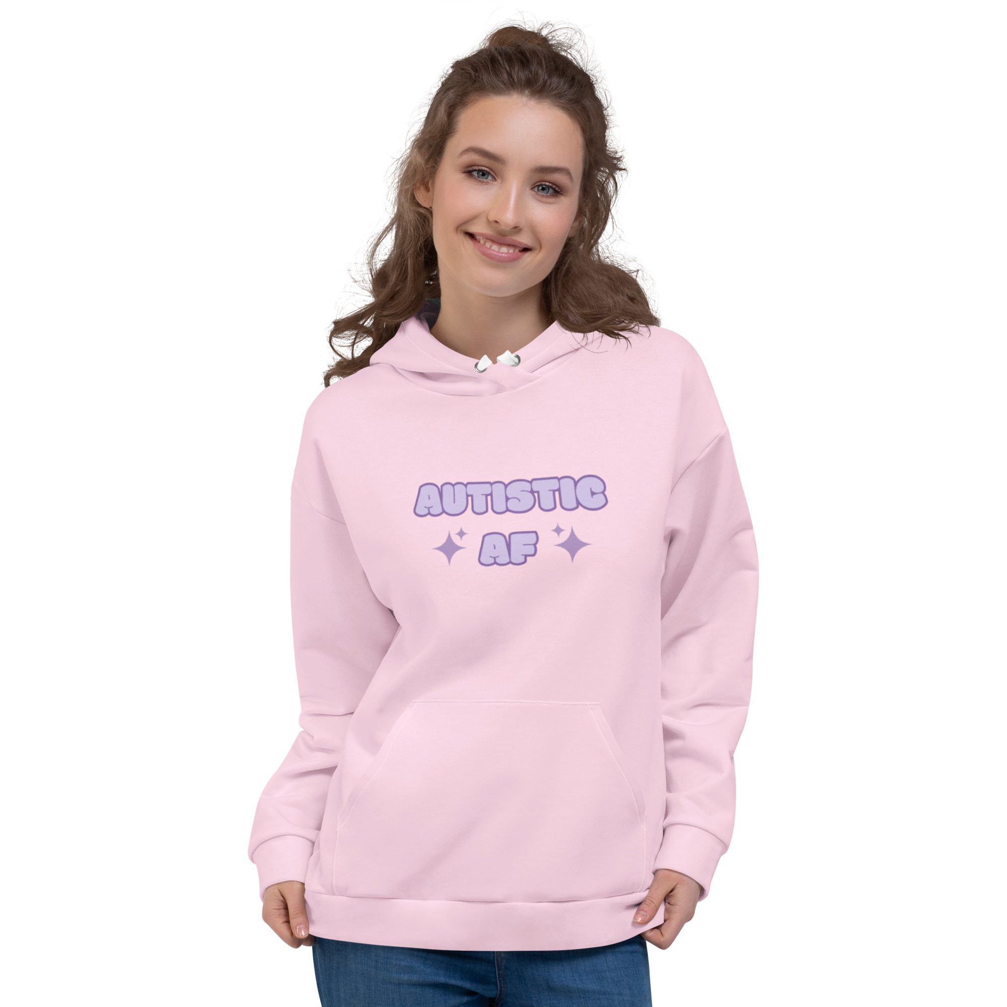 Autistic AF Pink Unisex Hoodie