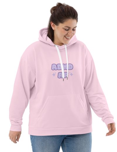 ADHD AF Pink Unisex Hoodie