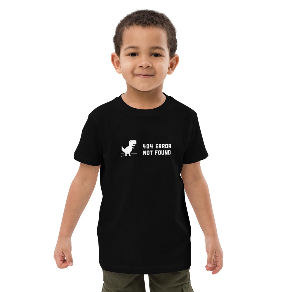 404 Error Not Found Organic Kids T-shirt