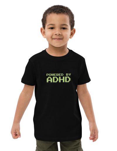 Powered By ADHD Organic Cotton Kids T-shirt