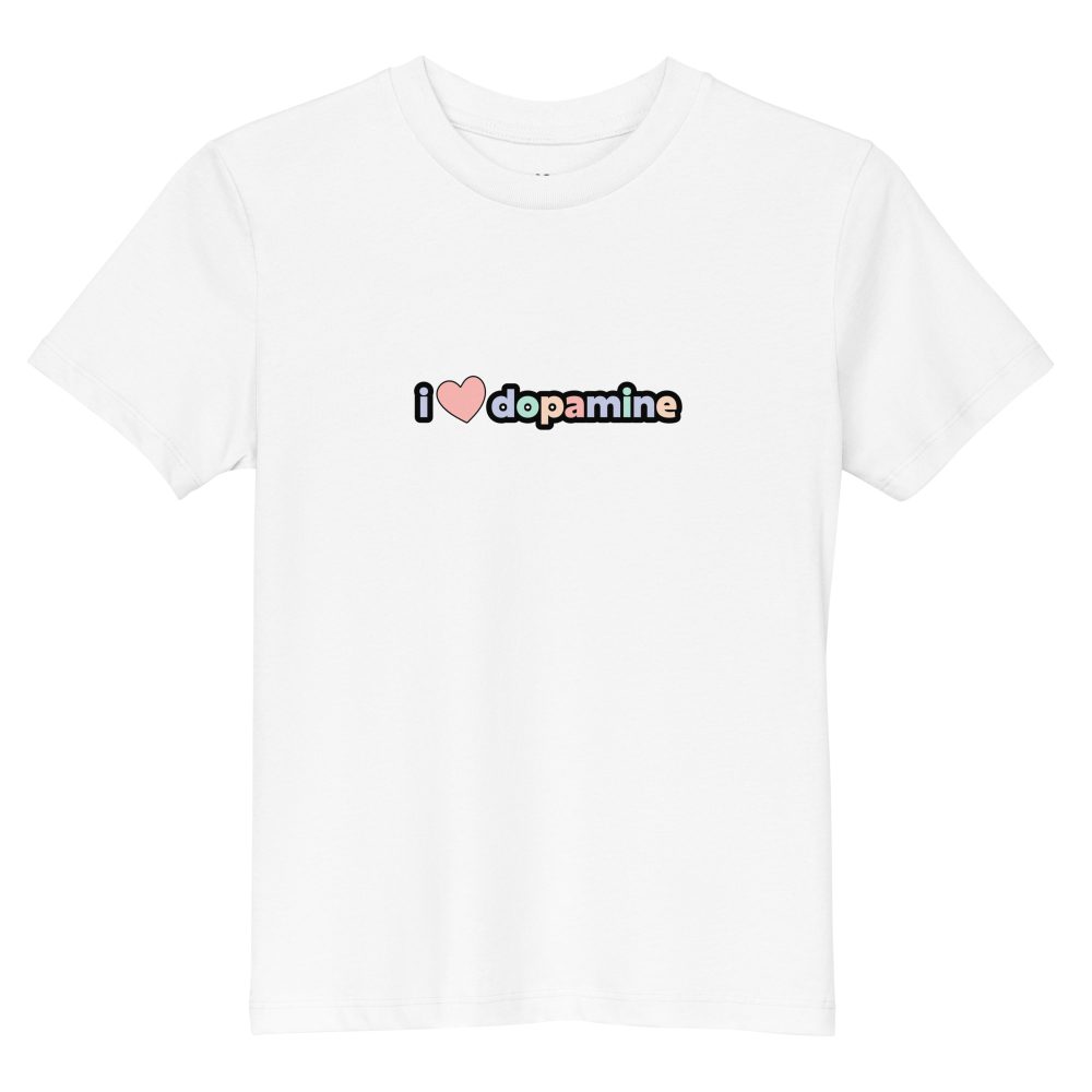 I Love Dopamine Organic Cotton Kids T-shirt
