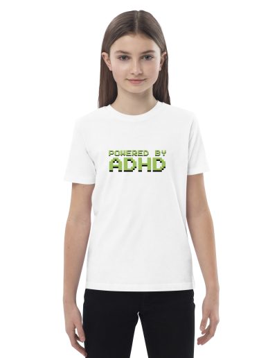 Powered By ADHD Organic Cotton Kids T-shirt