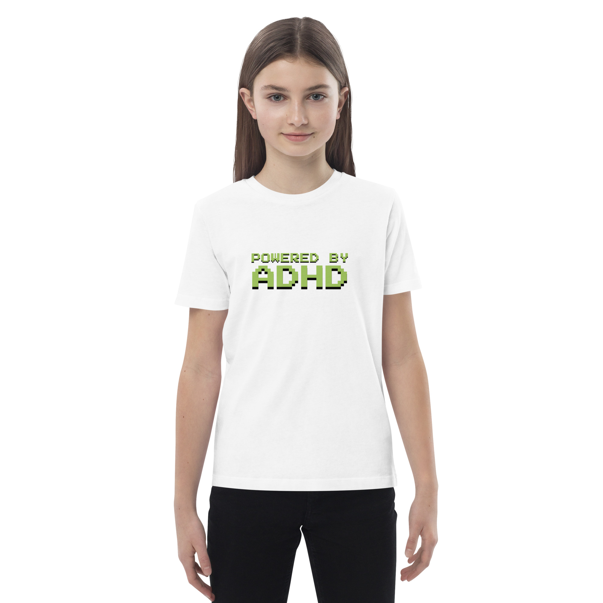 Powered By ADHD Organic Cotton Kids T-shirt