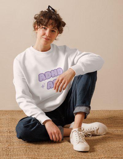 ADHD AF Unisex Organic Sweatshirt