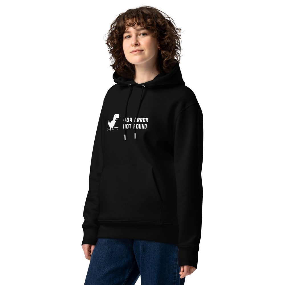 404 Error Not Found Unisex Organic Hoodie