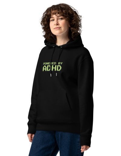 Powered By ADHD Unisex Organic Hoodie
