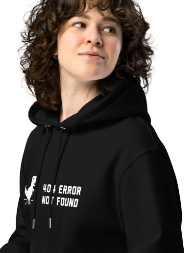 404 Error Not Found Unisex Organic Hoodie
