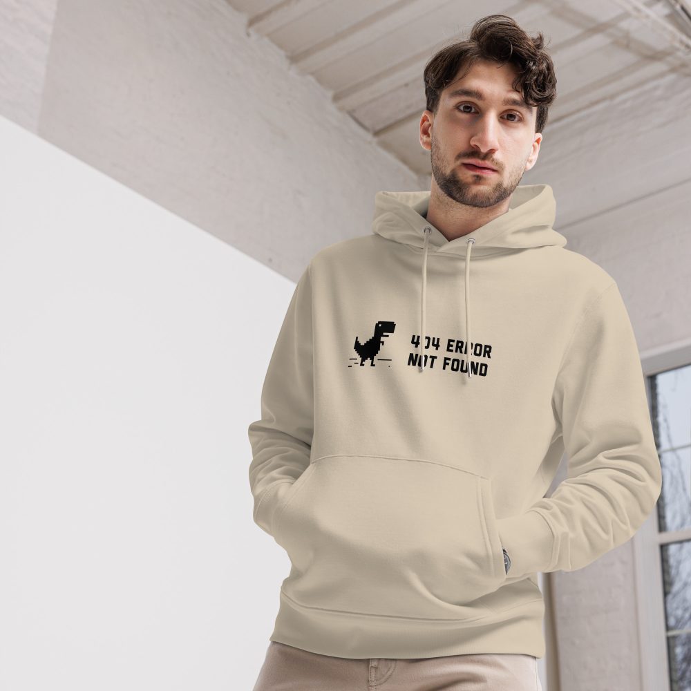 404 Error Not Found Unisex Organic Hoodie