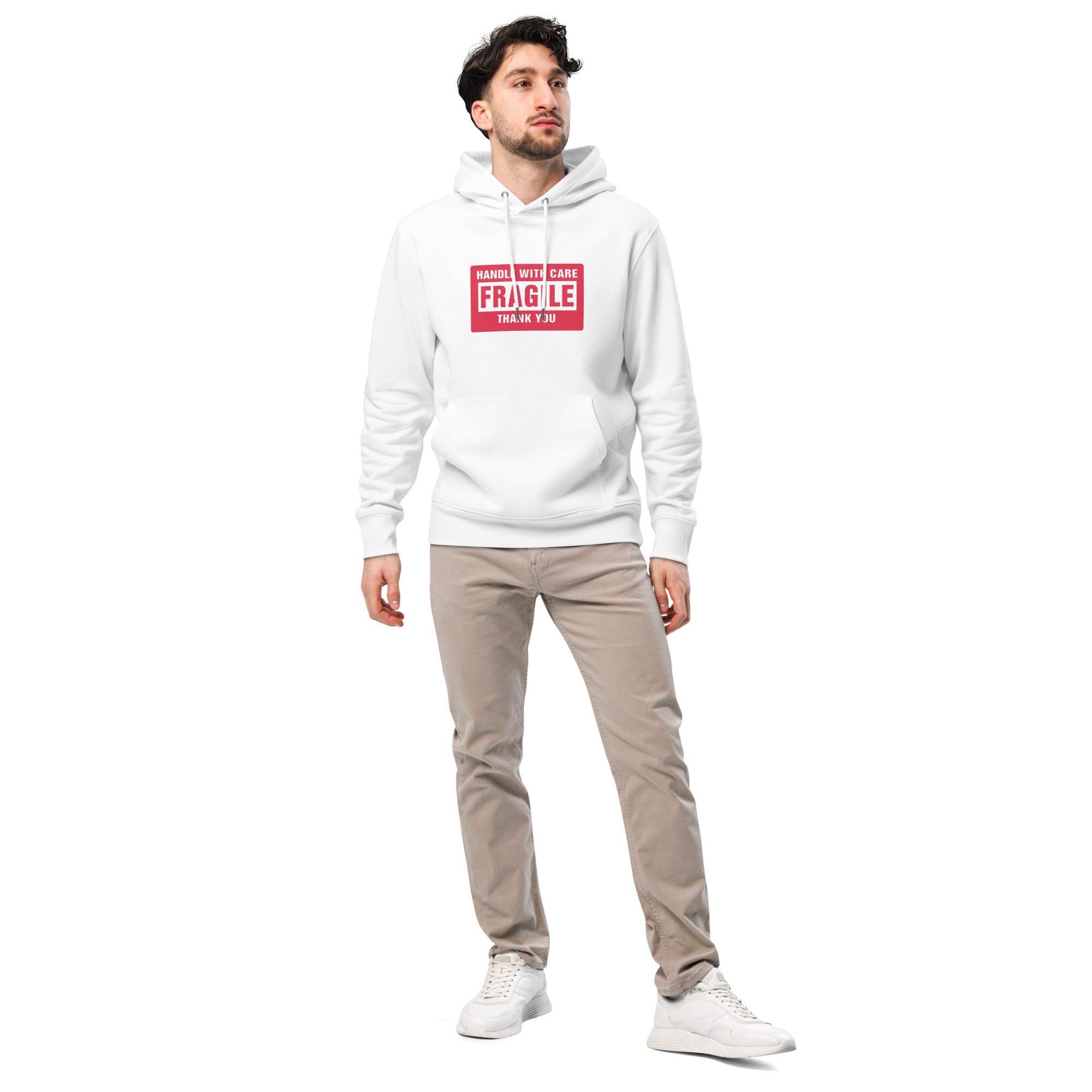 Handle With Care – FRAGILE Unisex Organic Hoodie