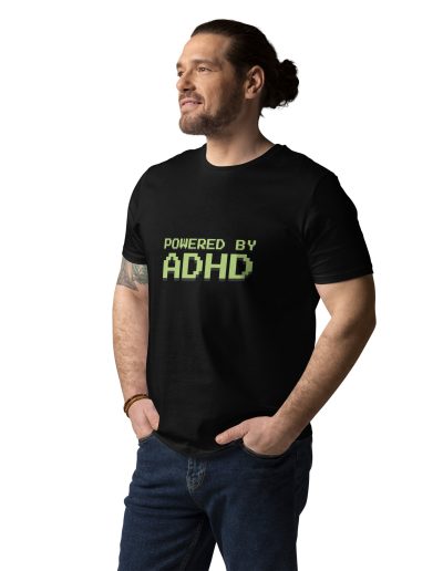 Powered By ADHD Unisex Organic Cotton T-shirt