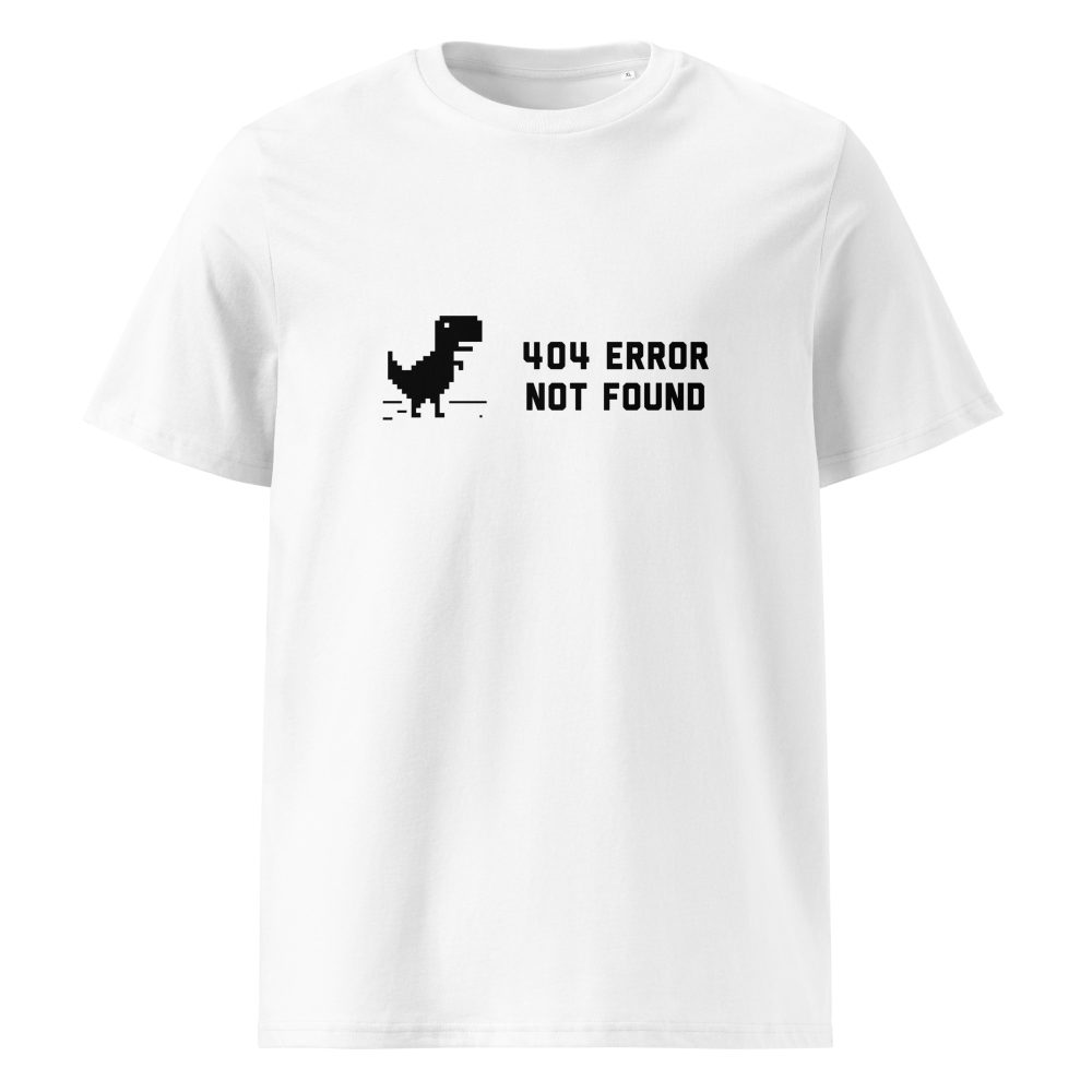 404 Error Not Found Unisex Organic T-shirt
