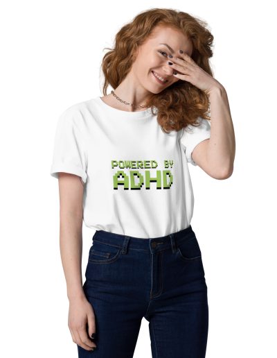 Powered By ADHD Unisex Organic Cotton T-shirt