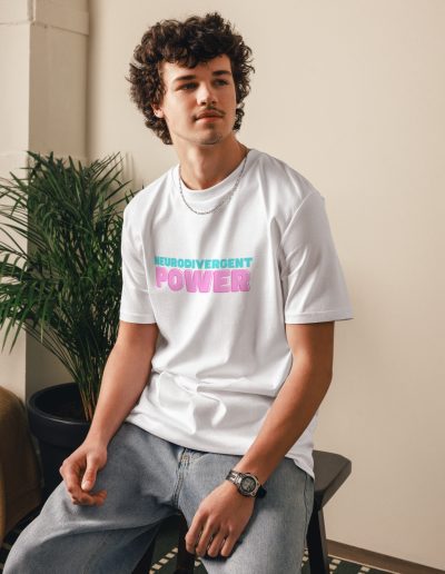 Neurodivergent Power Unisex Organic Cotton T-shirt