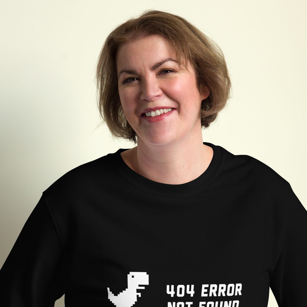 404 Error Not Found Unisex Organic Sweatshirt