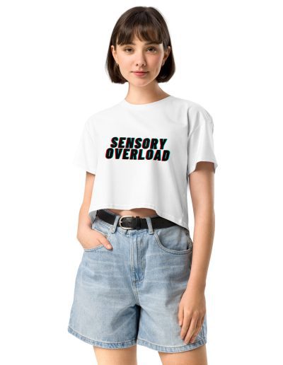 SENSORY OVERLOAD Women’s Crop Top