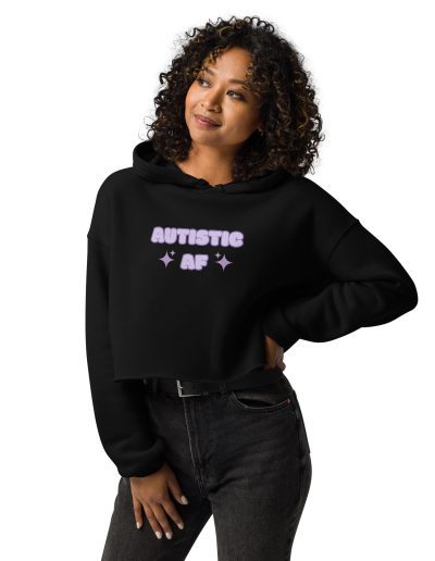 Autistic AF Crop Hoodie