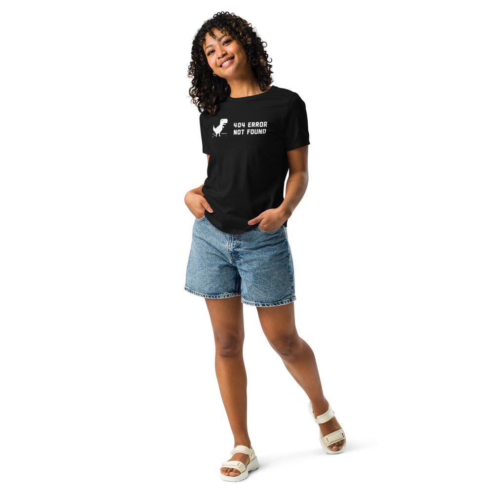 404 Error Not Found Women's Relaxed T-Shirt