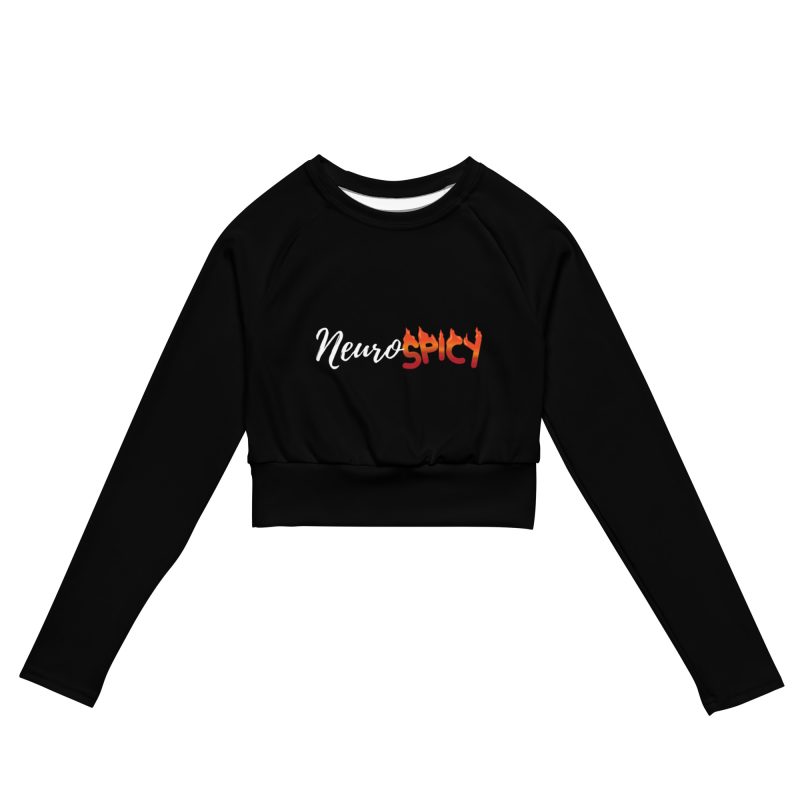 Neurospicy Recycled Long-sleeve Crop Top