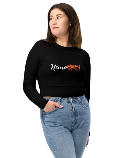 Neurospicy Recycled Long-sleeve Crop Top