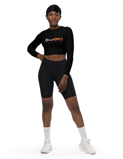 Neurospicy Recycled Long-sleeve Crop Top