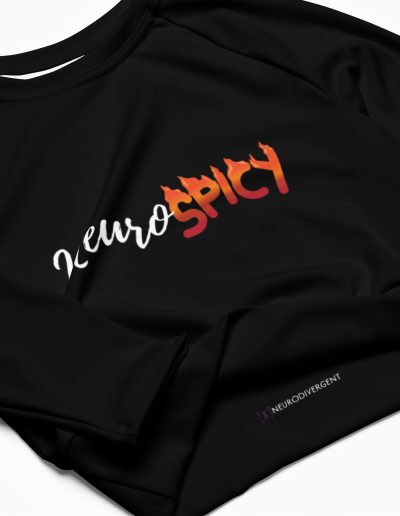 Neurospicy Recycled Long-sleeve Crop Top