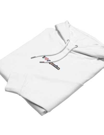 I Love Dopamine Embroidery Unisex Organic Hoodie