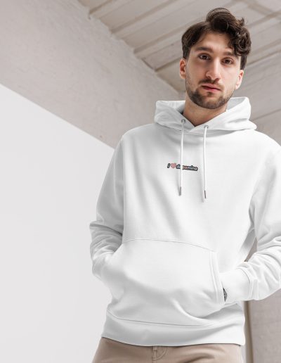 I Love Dopamine Embroidery Unisex Organic Hoodie