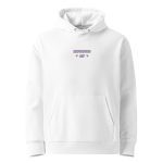 Autistic AF Embroidery Unisex Organic Hoodie