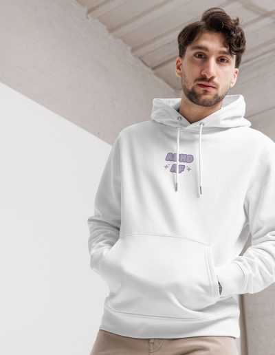 ADHD AF Embroidery Organic Hoodie