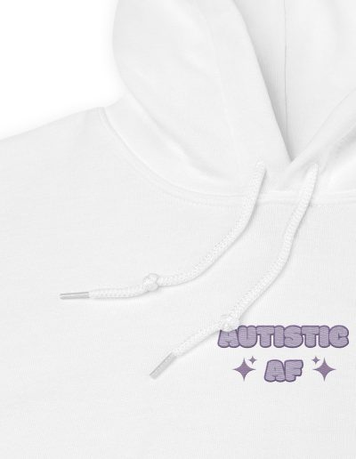 Autistic AF Embroidery Unisex Hoodie