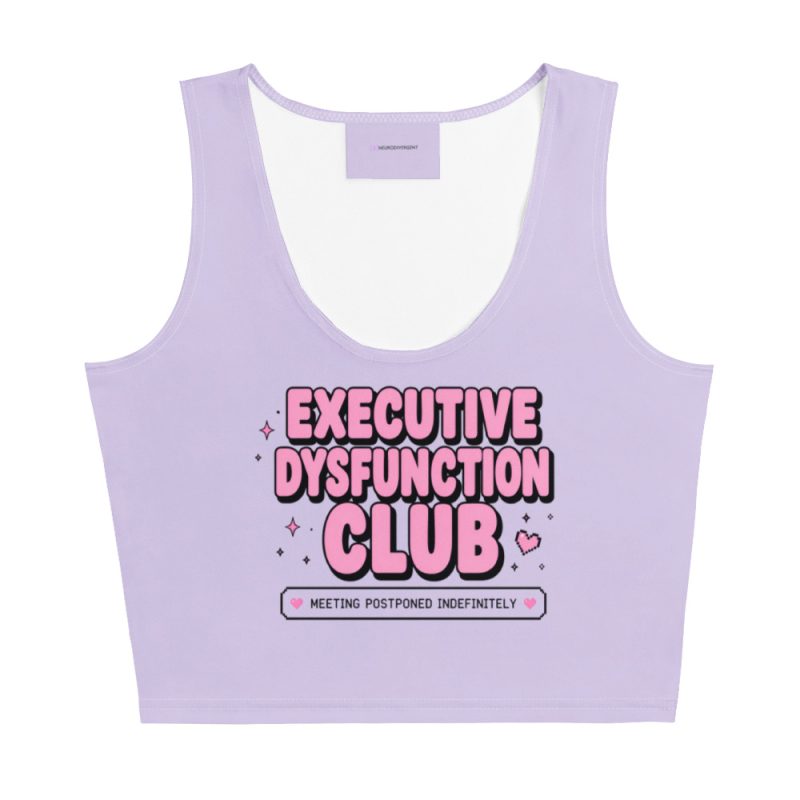 Executive Dysfunction Club Crop Top Vest