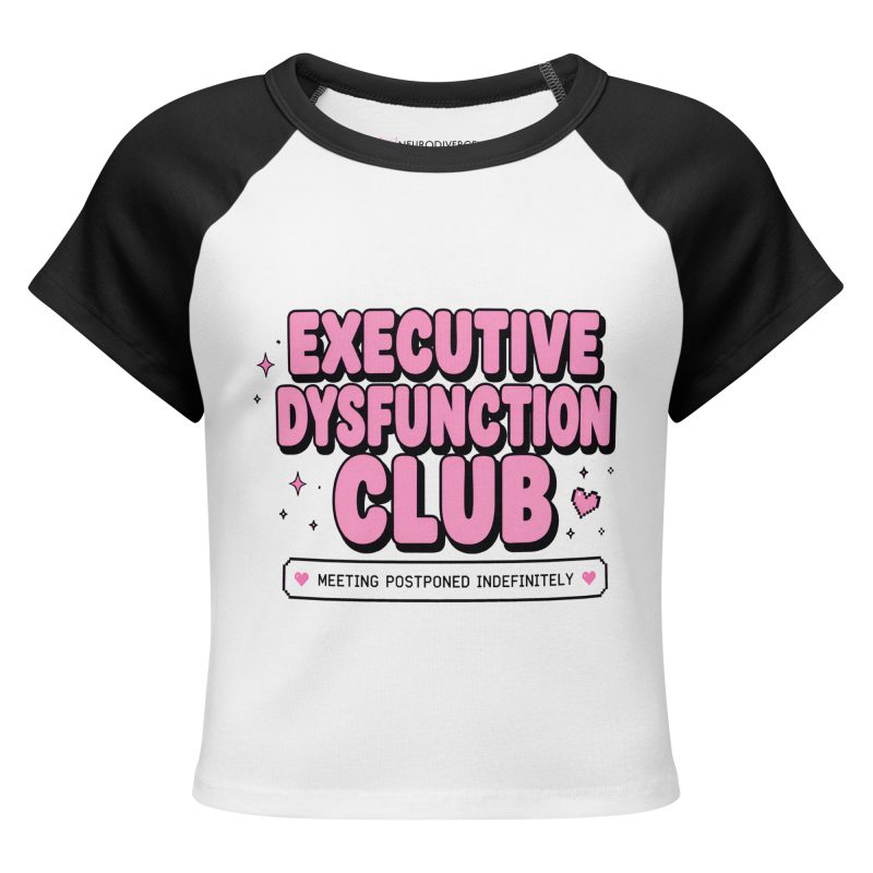 Executive Dysfunction Club Women’s Raglan Baby T-Shirt
