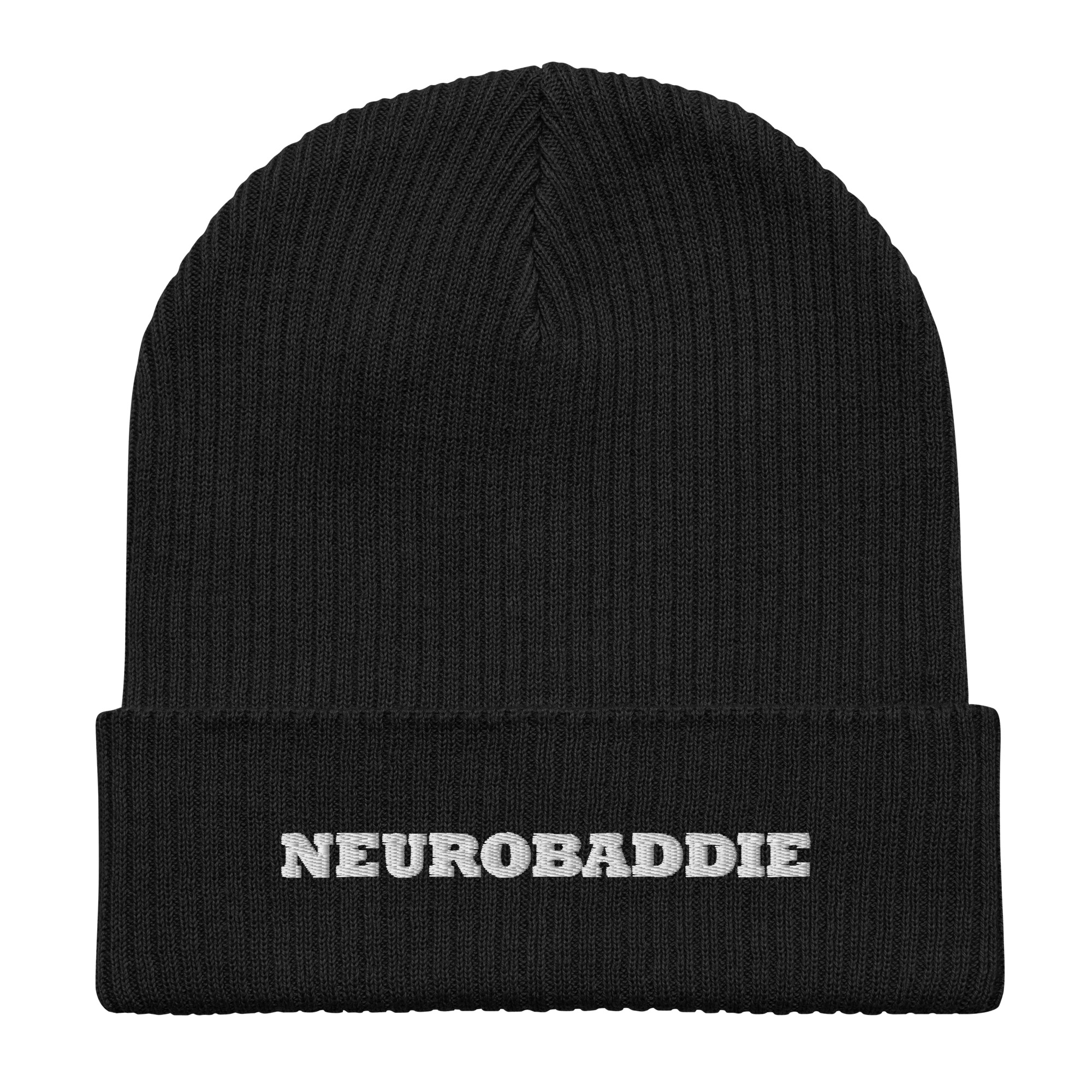 NEUROBADDIE Organic Ribbed Beanie